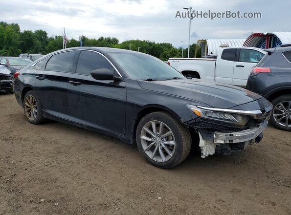 1HGCV1F12MA109016 2021 HONDA ACCORD Черный Передняя правая четверть