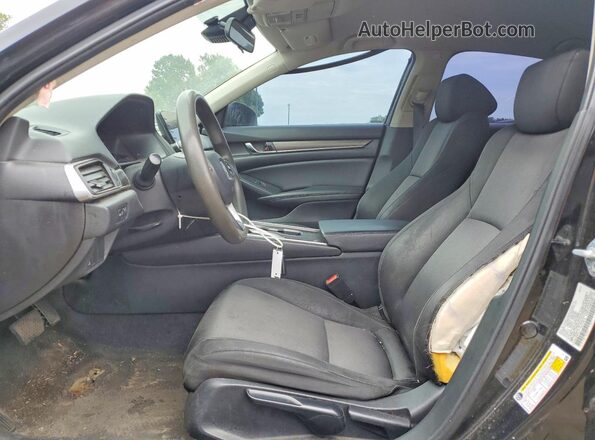1HGCV1F12MA109016 2021 HONDA ACCORD Черный Вид салона спереди