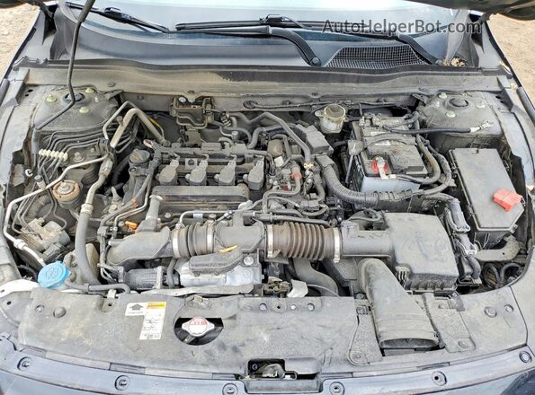 1HGCV1F12MA109016 2021 HONDA ACCORD Черный Вид задней части салона