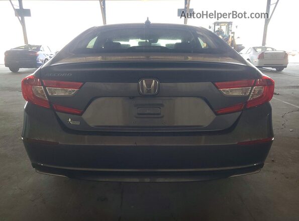 1HGCV1F13JA086311 2018 HONDA ACCORD Gray Rear view
