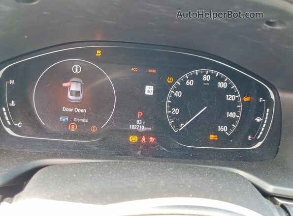 1HGCV1F13JA087930 2018 HONDA ACCORD Серебряный Вид щитка приборов