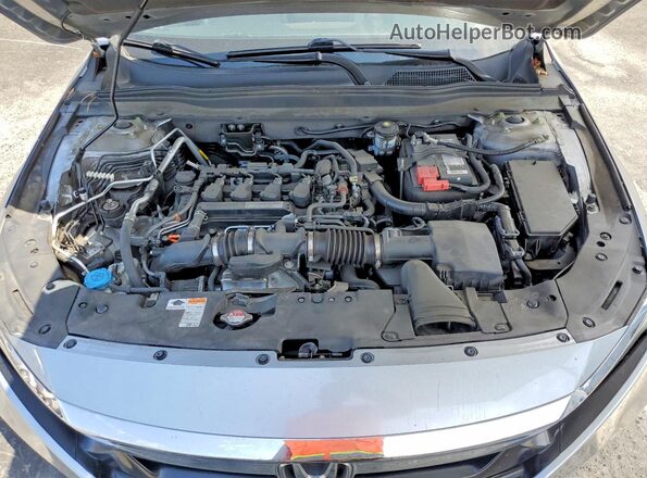 1HGCV1F13JA087930 2018 HONDA ACCORD Серебряный Вид задней части салона