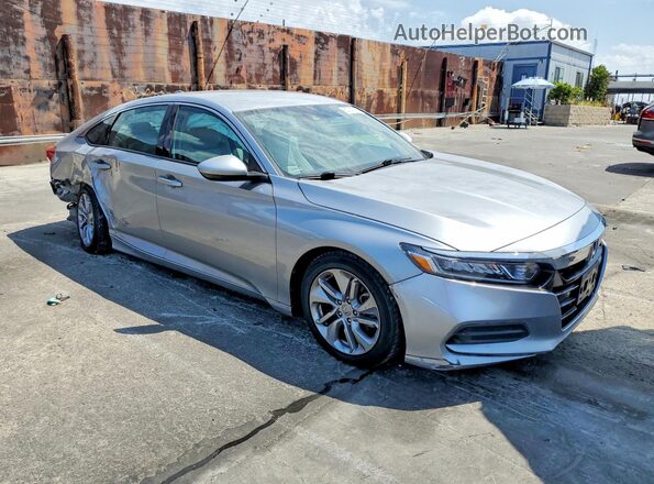 1HGCV1F13JA087930 2018 HONDA ACCORD Серебряный Передняя правая четверть