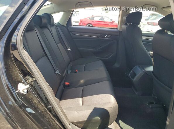 1HGCV1F13JA131117 2018 HONDA ACCORD Black Հետևի նստատեղերի տեսք
