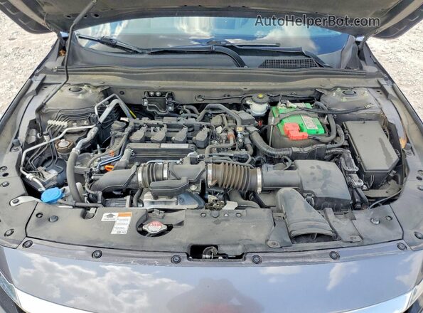 1HGCV1F13JA167518 2018 HONDA ACCORD Gray უკანა სალონის ხედი