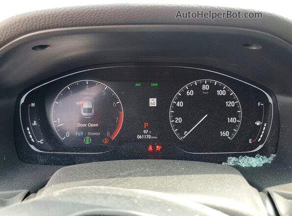 1HGCV1F13JA167518 2018 HONDA ACCORD Gray ხელსაწყოთა პანელის ხედი