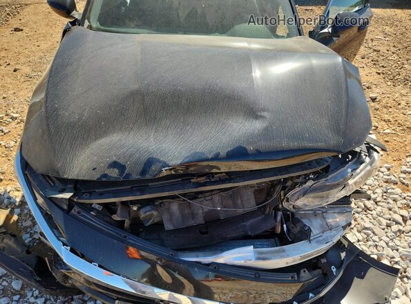 1HGCV1F13JA263374 2018 HONDA ACCORD Black Սալոնի հետևի տեսք