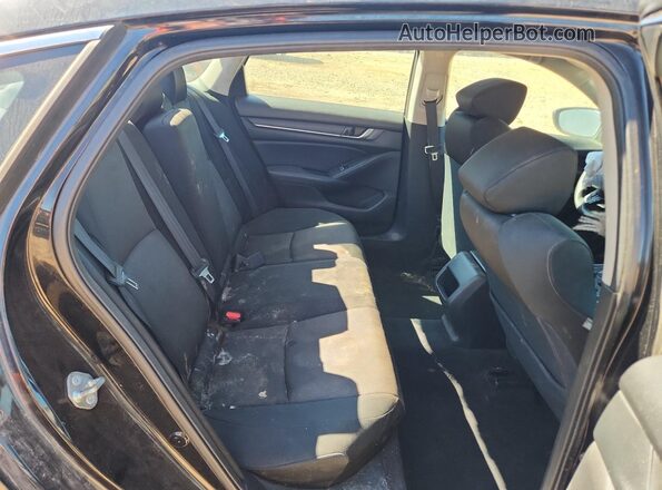 1HGCV1F13JA263374 2018 HONDA ACCORD Black Հետևի նստատեղերի տեսք
