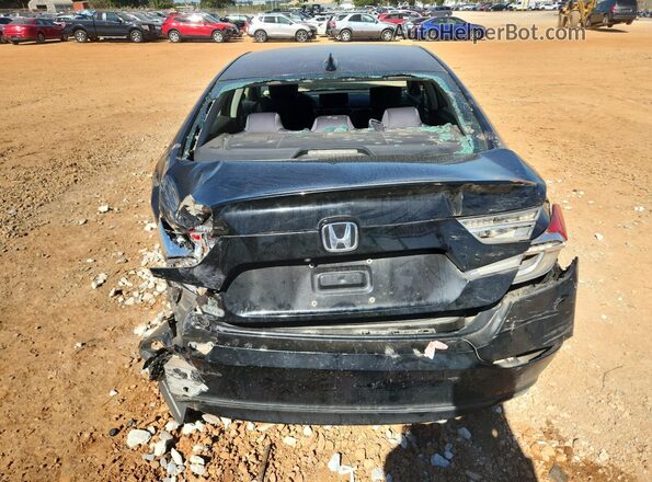 1HGCV1F13JA263374 2018 HONDA ACCORD Black Հետևի տեսք