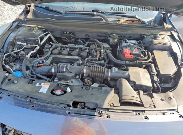 1HGCV1F13KA008046 2019 HONDA ACCORD Charcoal Vista interior trasera