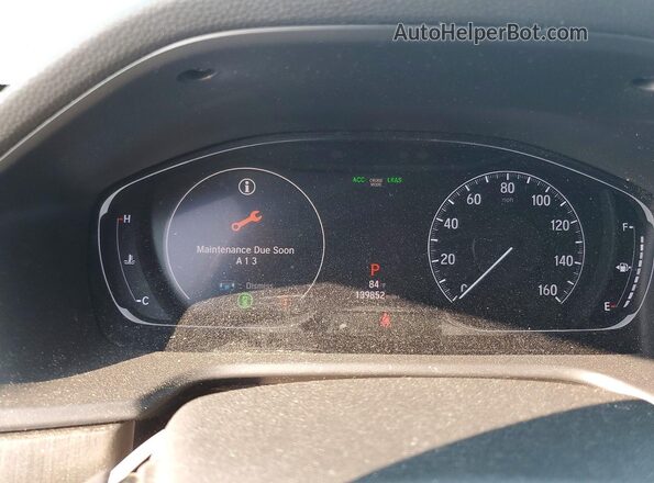 1HGCV1F13KA008046 2019 HONDA ACCORD Charcoal Vista del cuadro de instrumentos