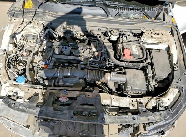 1HGCV1F13KA084589 2019 HONDA ACCORD White Widok wnętrza z tyłu