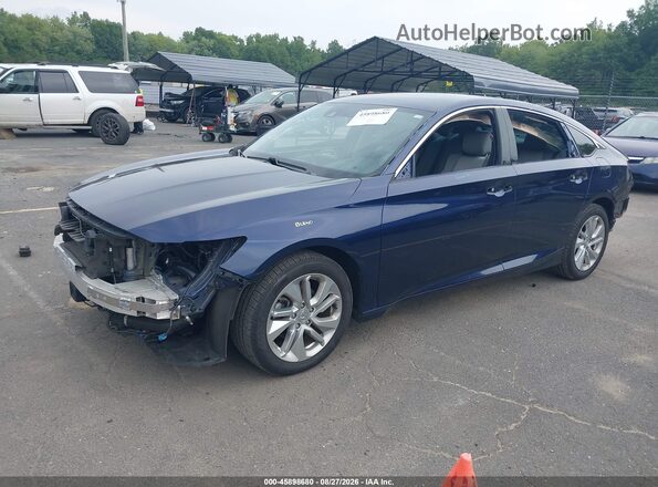 1HGCV1F13KA141633 2019 HONDA ACCORD Blue წინა მარცხენა ხედი სამი მეოთხედიდან