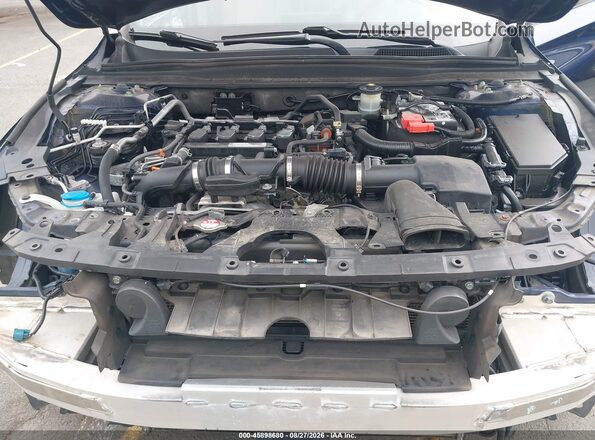 1HGCV1F13KA141633 2019 HONDA ACCORD Blue უკანა ხედი