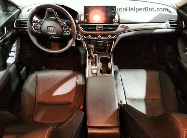 1HGCV1F13KA806692 2019 HONDA ACCORD Black Widok deski rozdzielczej