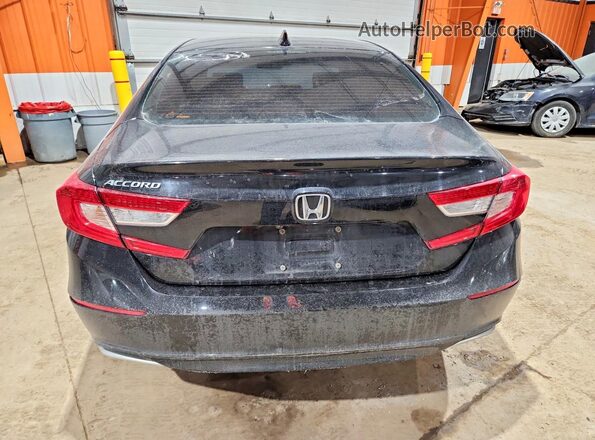1HGCV1F13KA806692 2019 HONDA ACCORD Black Widok z tyłu