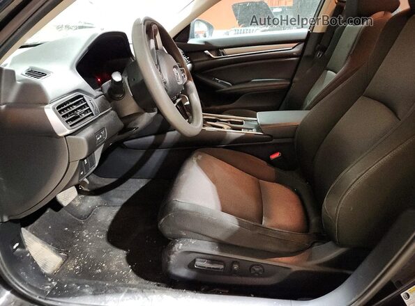 1HGCV1F13KA806692 2019 HONDA ACCORD Black Widok wnętrza z przodu