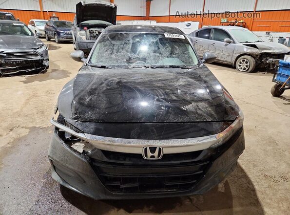 1HGCV1F13KA806692 2019 HONDA ACCORD Black Widok z przodu