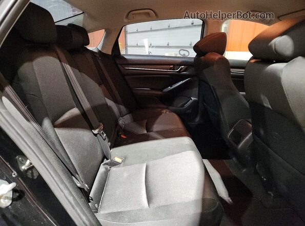 1HGCV1F13KA806692 2019 HONDA ACCORD Black Widok tylnych siedzeń