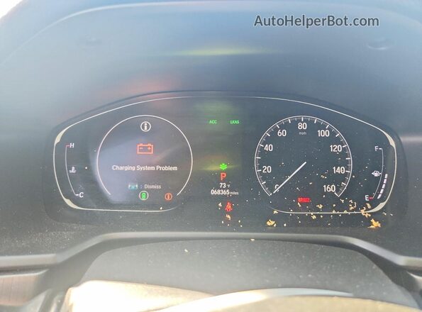 1HGCV1F13LA113025 2020 HONDA ACCORD Серебряный Вид щитка приборов