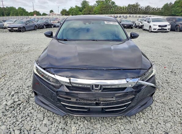 1HGCV1F13NA006530 2022 HONDA ACCORD Black წინა ხედი