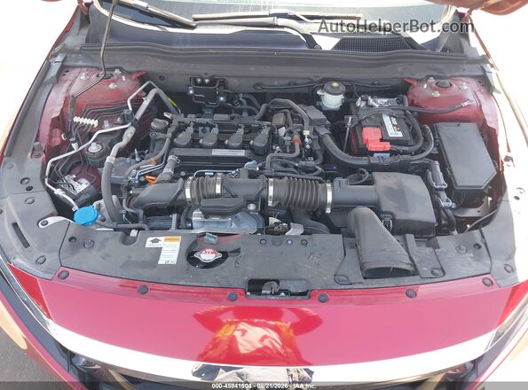 1HGCV1F14JA200686 2018 HONDA ACCORD Red Вид ззаду