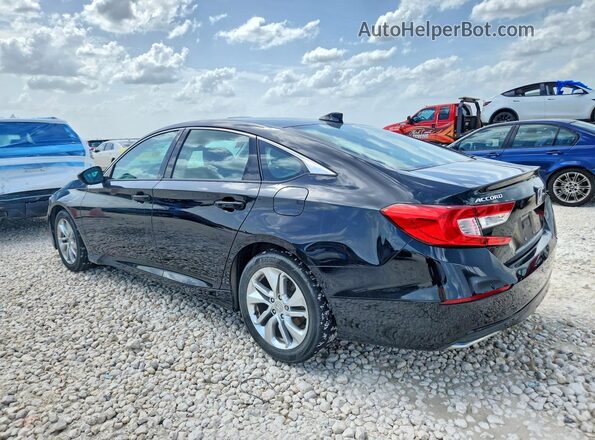 1HGCV1F14JA267692 2018 HONDA ACCORD Black Հետևի ձախ