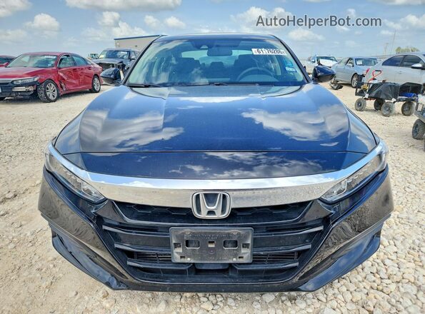 1HGCV1F14JA267692 2018 HONDA ACCORD Black Դիմացի տեսք