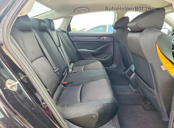 1HGCV1F14JA267692 2018 HONDA ACCORD Black Հետևի նստատեղերի տեսք