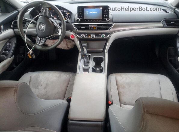 1HGCV1F14KA150986 2019 HONDA ACCORD Синий Вид панели приборов