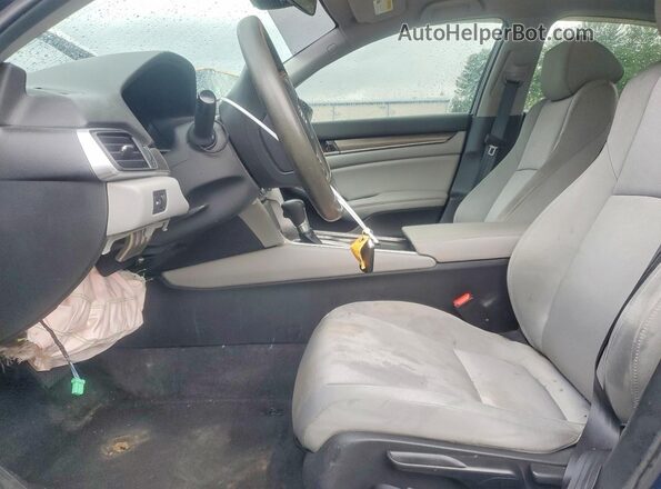 1HGCV1F14KA150986 2019 HONDA ACCORD Синий Вид салона спереди