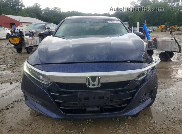 1HGCV1F14KA150986 2019 HONDA ACCORD Синий Вид спереди