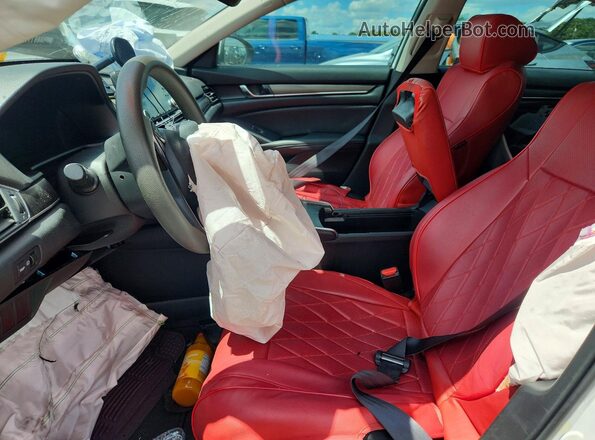 1HGCV1F14LA099359 2020 HONDA ACCORD White Widok wnętrza z przodu