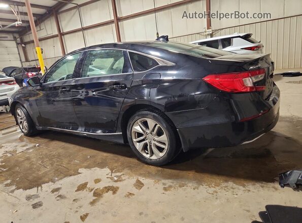 1HGCV1F15JA236659 2018 HONDA ACCORD Черный Задняя левая четверть