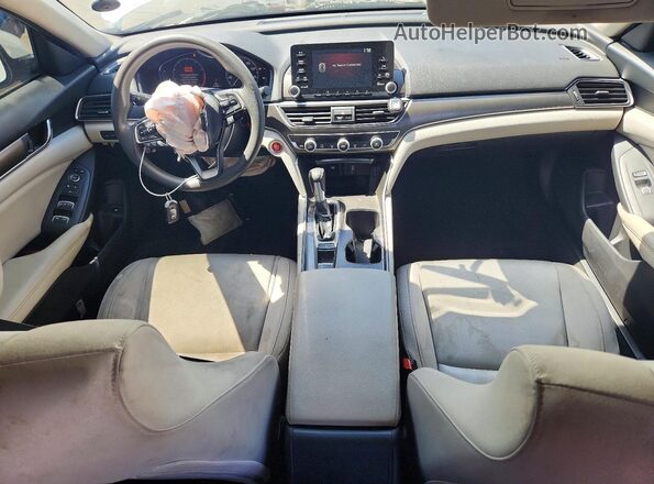 1HGCV1F15KA075313 2019 HONDA ACCORD Белый Вид панели приборов