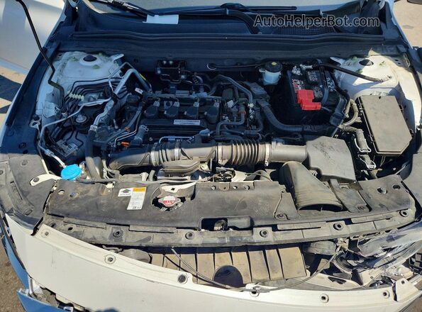 1HGCV1F15KA075313 2019 HONDA ACCORD Белый Вид задней части салона