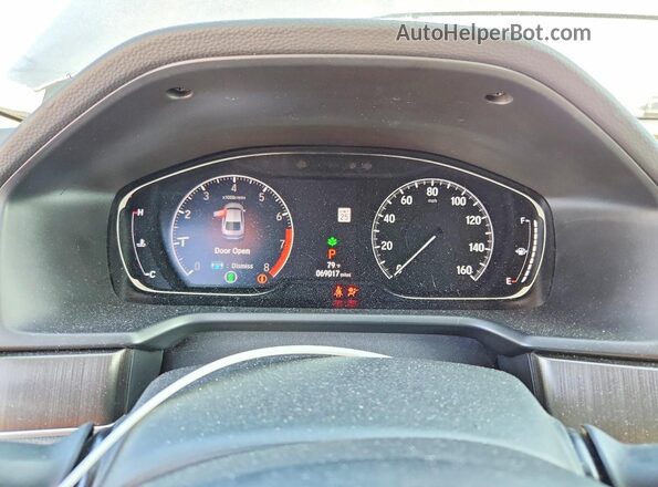 1HGCV1F15KA100369 2019 HONDA ACCORD Gray Սարքավորումների վահանակի տեսք