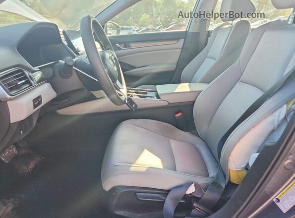 1HGCV1F15KA100369 2019 HONDA ACCORD Gray Սալոնի դիմացի տեսք