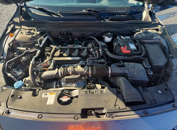 1HGCV1F15KA100369 2019 HONDA ACCORD Gray Սալոնի հետևի տեսք