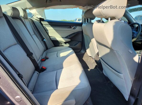 1HGCV1F15KA100369 2019 HONDA ACCORD Gray Հետևի նստատեղերի տեսք