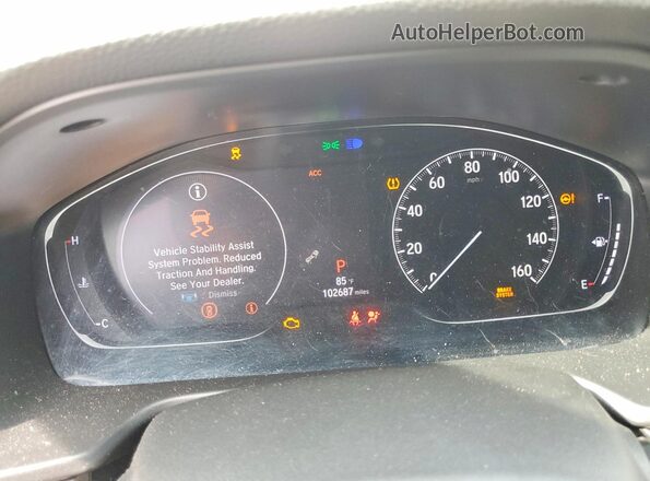 1HGCV1F15LA138623 2020 HONDA ACCORD White Вид щитка приладів