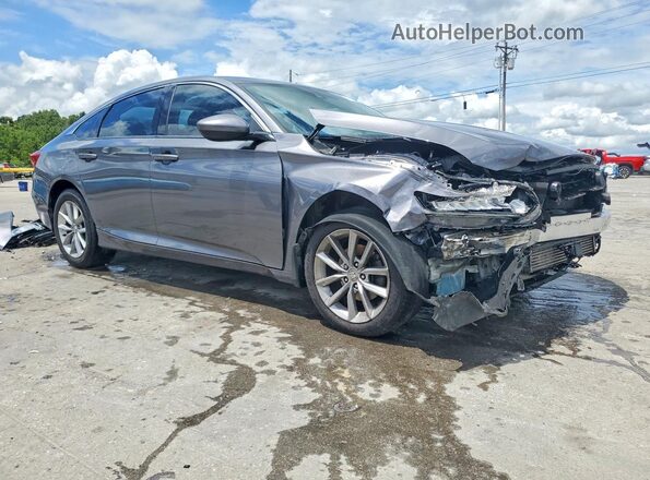 1HGCV1F15MA035168 2021 HONDA ACCORD Gray Przód prawy