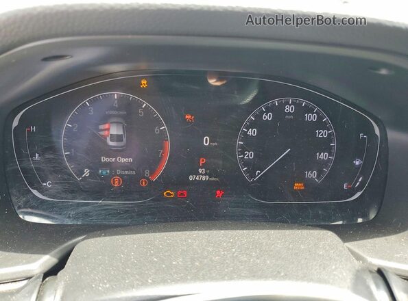 1HGCV1F15MA035168 2021 HONDA ACCORD Gray Widok zestawu wskaźników