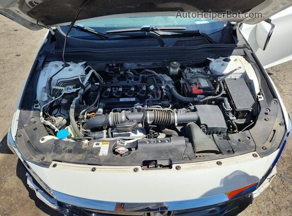 1HGCV1F16JA066246 2018 HONDA ACCORD White ძრავის განყოფილების ხედი