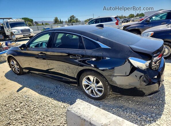 1HGCV1F16JA076310 2018 HONDA ACCORD Black Հետևի ձախ