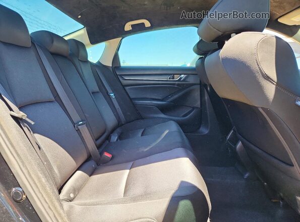 1HGCV1F16JA076310 2018 HONDA ACCORD Black Հետևի նստատեղերի տեսք
