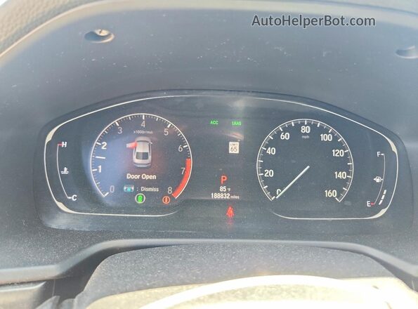 1HGCV1F16JA076310 2018 HONDA ACCORD Black Սարքավորումների վահանակի տեսք