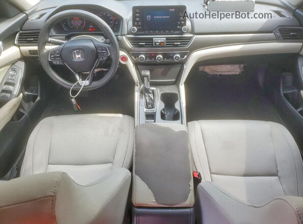 1HGCV1F16JA211172 2018 HONDA ACCORD Beige Dashboard view
