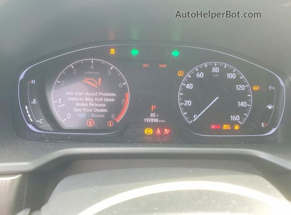 1HGCV1F16JA211172 2018 HONDA ACCORD Beige Instrument cluster view