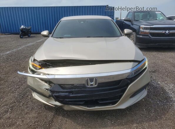 1HGCV1F16JA211172 2018 HONDA ACCORD Beige Front view